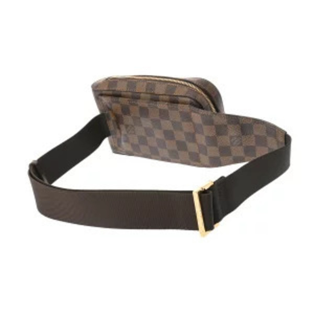 Louis Vuitton Bag Damier Bum Crossbody Geronimos Body Belt Brown Canvas